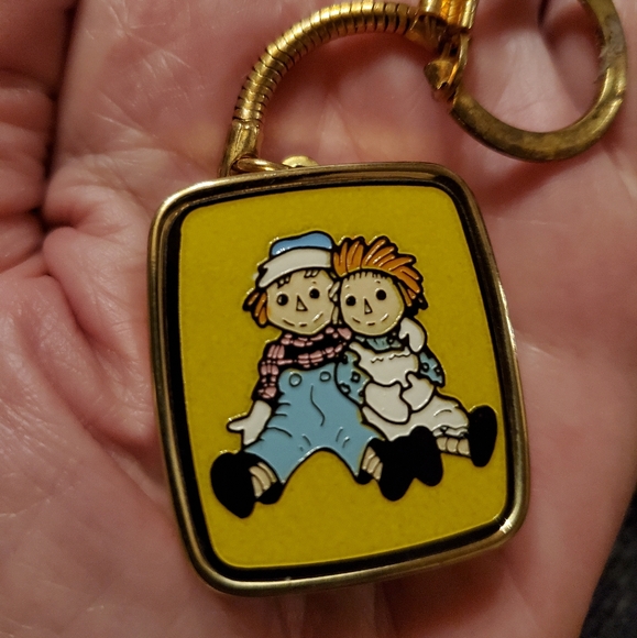 Vintage Musical Raggedy Ann Andy Keychain
